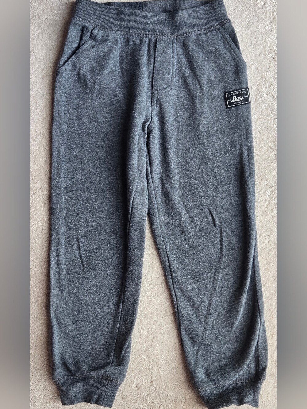 G.H. Bass & Co. Charcoal Gray Kids Jogger Sweatpants